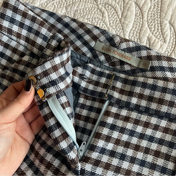 SILVIA TCHERASSI - Leira Pant - Checkered Navy - Picture 9 of 16